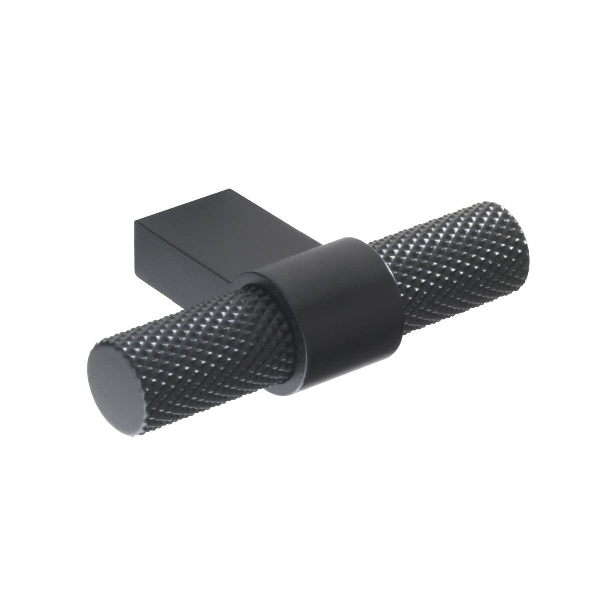 KNURLED T KNOB Cupboard Handle - 60mm long - 3 finishes (PWS H1125.35)