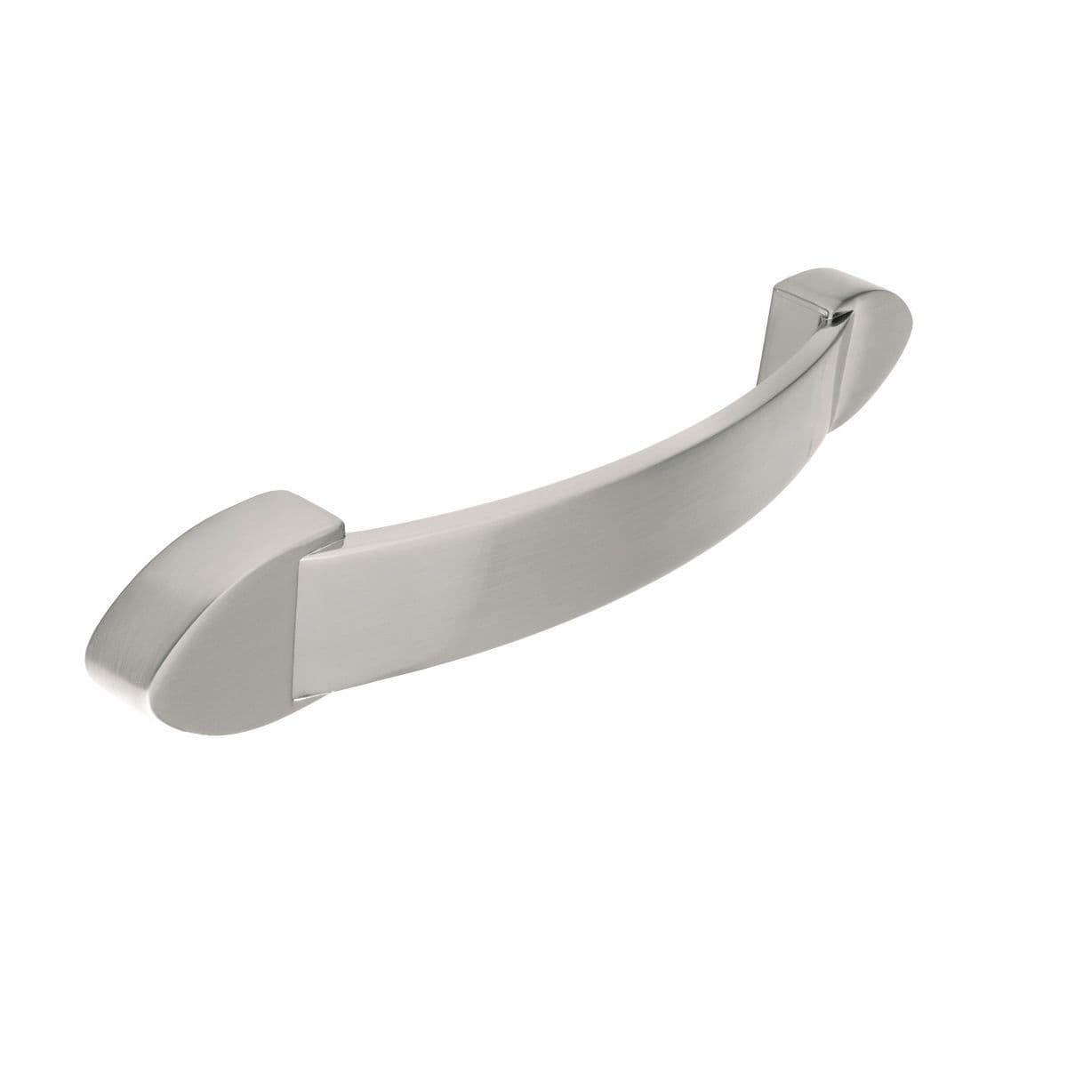 MARRICK ARCH BOW Cupboard Handle -128mm h/c size - POLISHED S/STEEL EFFECT finish (PWS H588.128.SS)