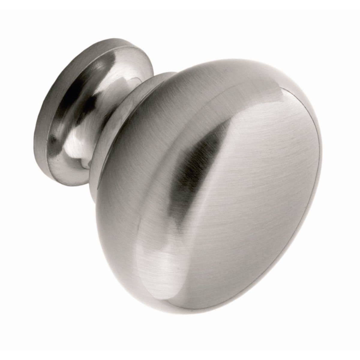 PORTLAND HOLLOW KNOB Cupboard Handle - 32mm dia - BRUSHED STAINLESS STEEL EFFECT finish (PWS TK2SS)