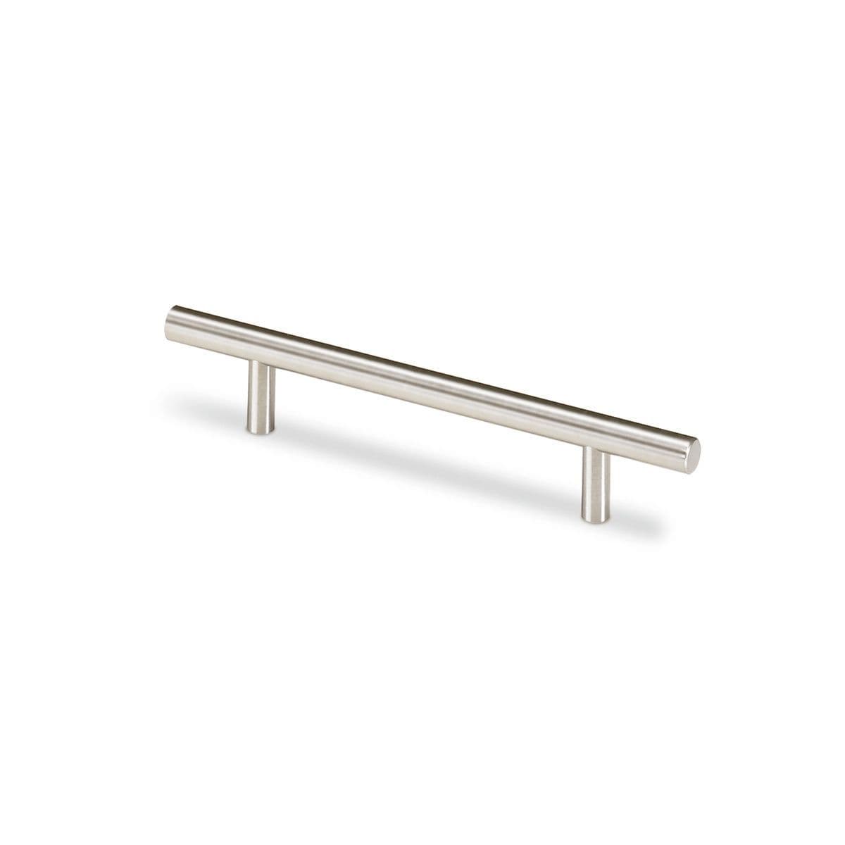 SALVIA 10mm dia T BAR Cupboard Handle - 5 sizes - BRUSHED STAINLESS STEEL (HETTICH - New Modern)