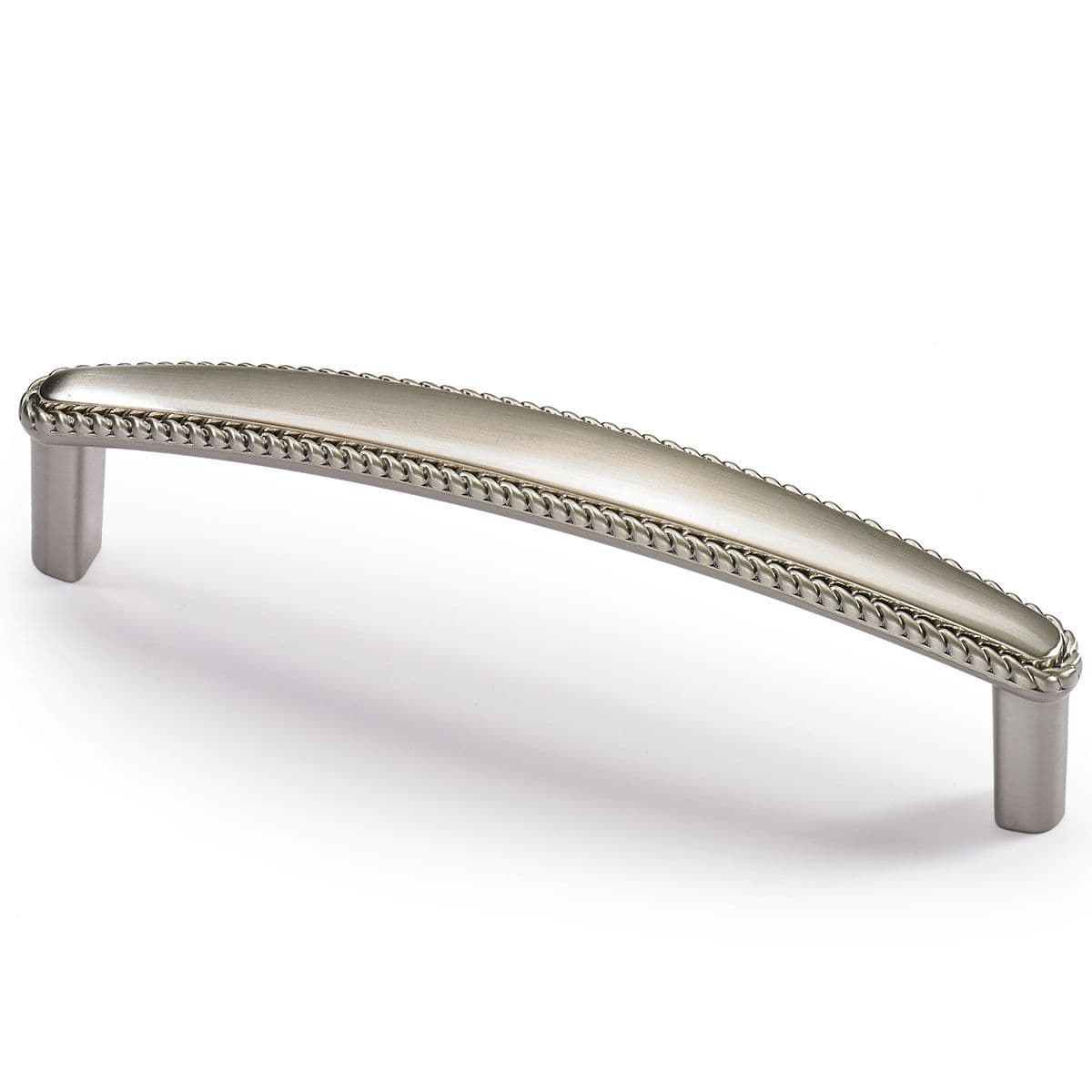 SAVELLI D Cupboard Handle - 128mm h/c size - BRUSHED STAINLESS STEEL LOOK (HETTICH - Folk)