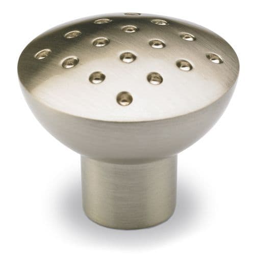 SCECTIS KNOB Cupboard Handle - 28mm dia - BRUSHED STAINLESS STEEL LOOK finish (HETTICH - Deluxe)
