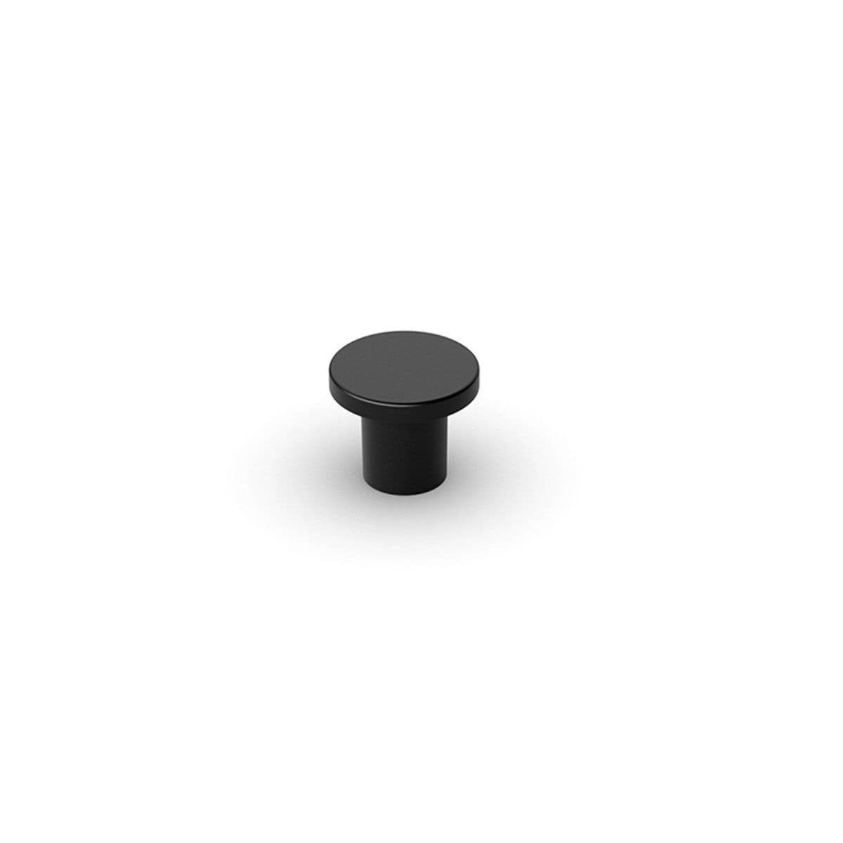 TONALA KNOB Cupboard Handle - 24mm diameter - MATT BLACK (HETTICH - Folk)