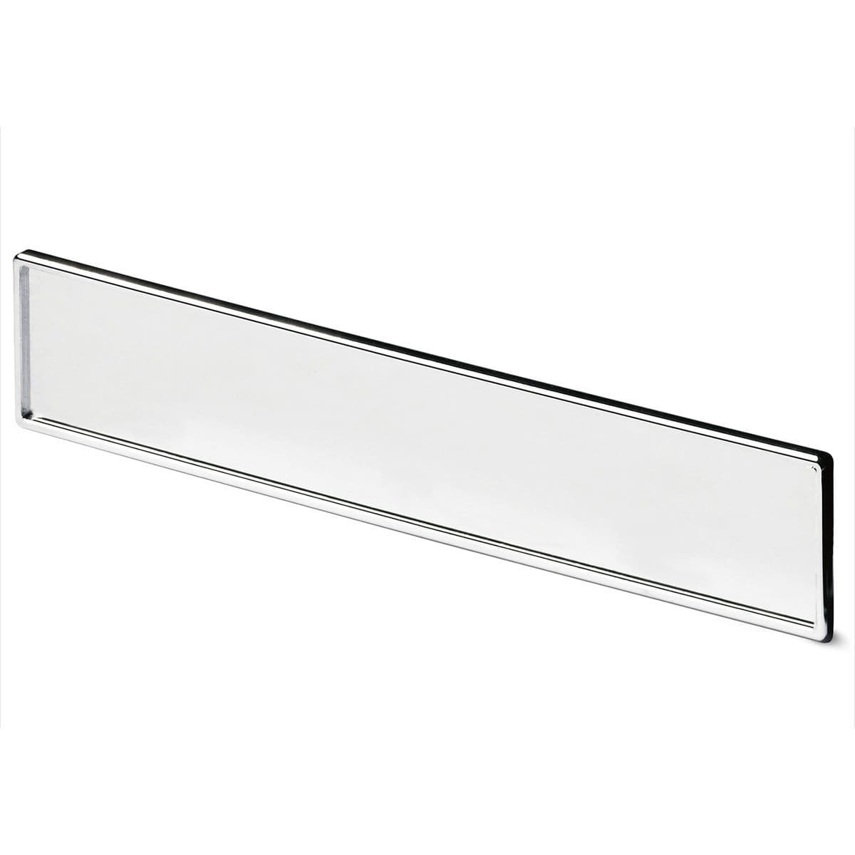 TOUCH-IN RECESSED Cupboard Handle - Trim Panel for Modular Rectangle - BRIGHT CHROME PLATED finish (HETTICH - Touch-In)
