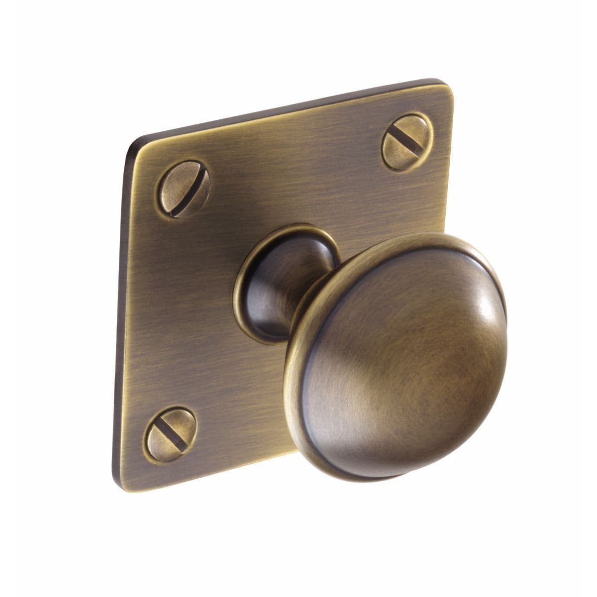 WELLINGTON ROUND KNOB on BACKPLATE Cupboard Handle - 32mm diameter - 3 finishes (PWS K1075.32)