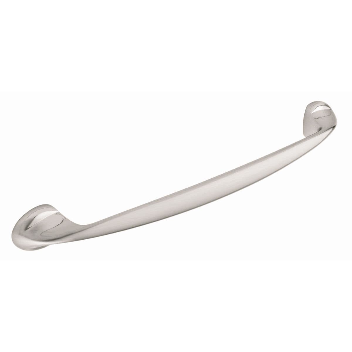 WINTON D Cupboard Handle - 160mm h/c size - BRUSHED STAINLESS STEEL EFFECT finish (PWS 8/963.A.SS)