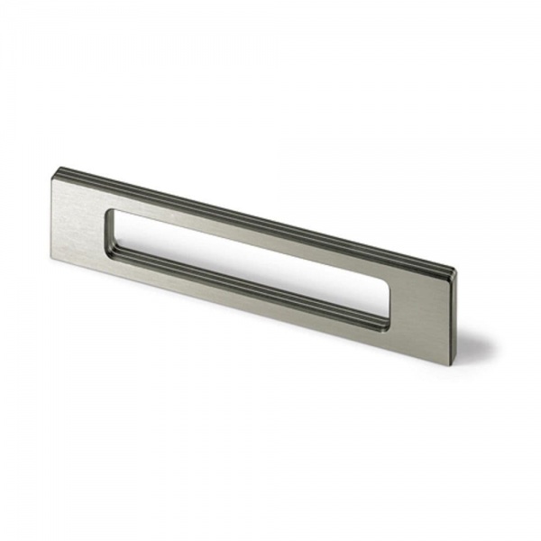 LAVENO PULL Cupboard Handle - 256mm h/c size - BRUSHED STAINLESS STEEL LOOK (HETTICH - Deluxe)