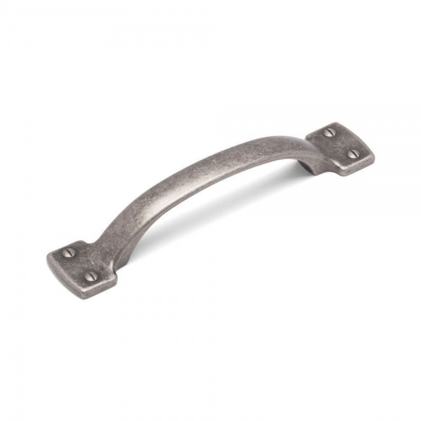 LEIGH D Cupboard Handle - 96mm h/c size - PEWTER finish (ECF FF36796)