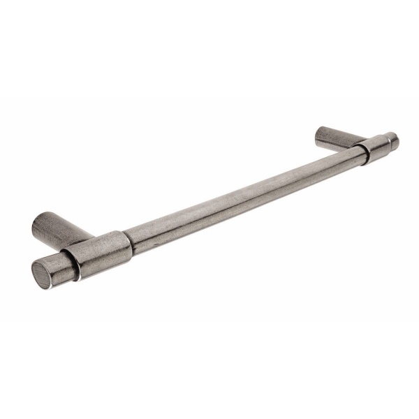 LEIGH T BAR Cupboard Handle - 160mm h/c size - POLISHED PEWTER finish (PWS H1048.160.PE)