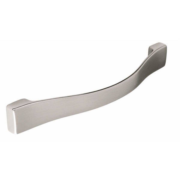 LEVEN BOW Cupboard Handle - 160mm h/c size - BRUSHED STAINLESS STEEL EFFECT finish (PWS H251.160.SS)