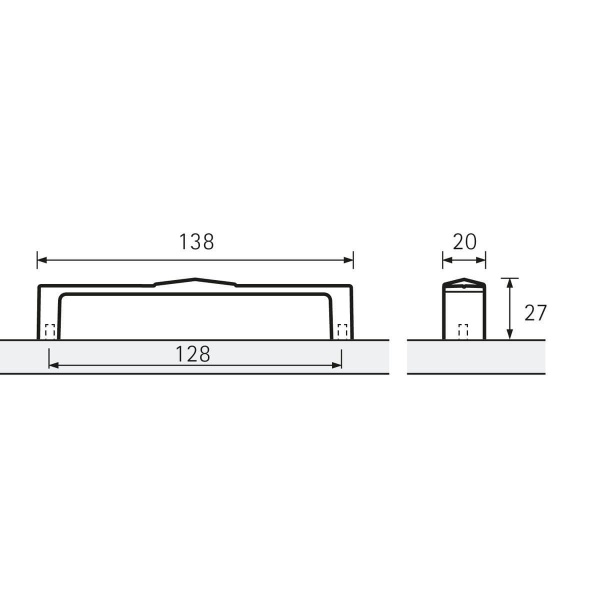 LURO D Cupboard Handle - 2 sizes - 3 finishes (HETTICH - Folk)