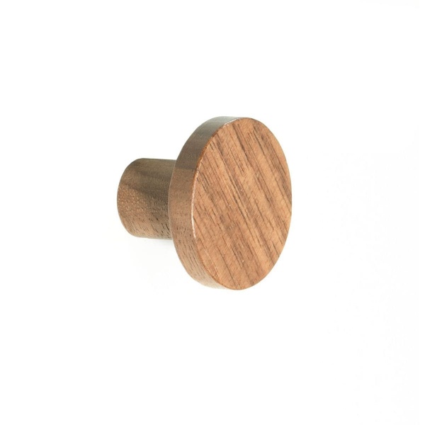MALMO WOODEN ROUND KNOB Cupboard Handle - 30mm diameter - 4 finishes (PWS K1127.30)