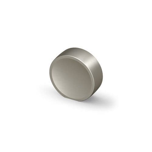NOVOLI KNOB Cupboard Handle - 28mm diameter - BRUSHED S/STEEL LOOK finish (HETTICH - Organic)