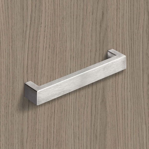 PONTE D Cupboard Handle - 2 sizes - BRUSHED STAINLESS STEEL (HETTICH - Deluxe)