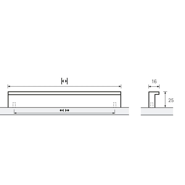 ROVIGO PULL Cupboard Handle - 7 sizes - 3 finishes (HETTICH - New Modern)