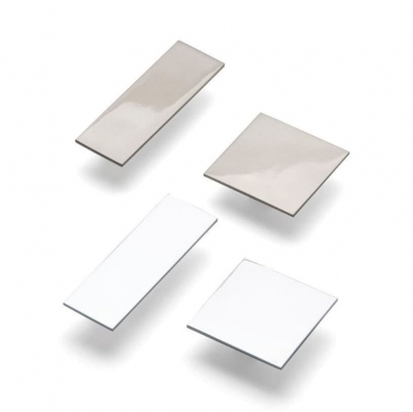 SLAB Square or Rectangular Pull Cupboard Handle - 32mm or 64mm h/c size - 2 finishes (ECF FF89932/64)