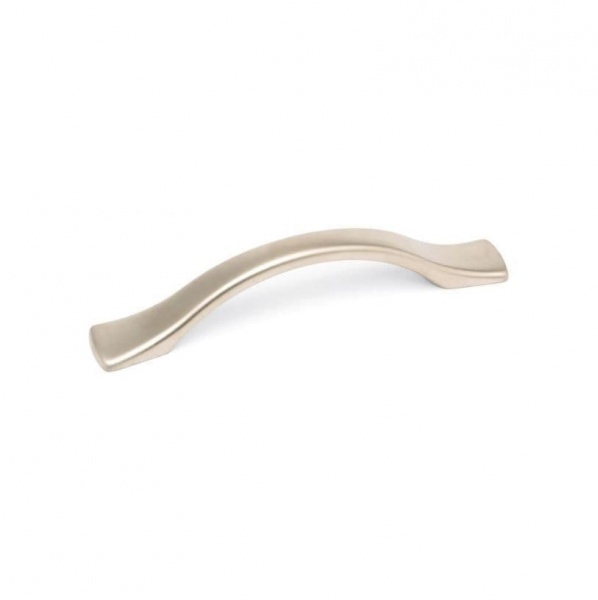 TAPERED STRAP Cupboard Handle - 96mm h/c size - SATIN NICKEL finish (ECF FF69396)