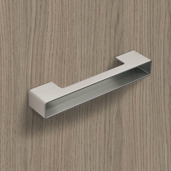 TEMPE D Cupboard Handle - 192mm h/c size - BRUSHED STAINLESS STEEL (HETTICH - New Modern)