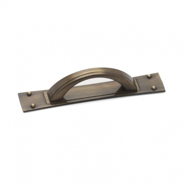 TITAN D & Backplate Cupboard Handle - 2 sizes - 3 finishes (ECF FF72264/FF72296)