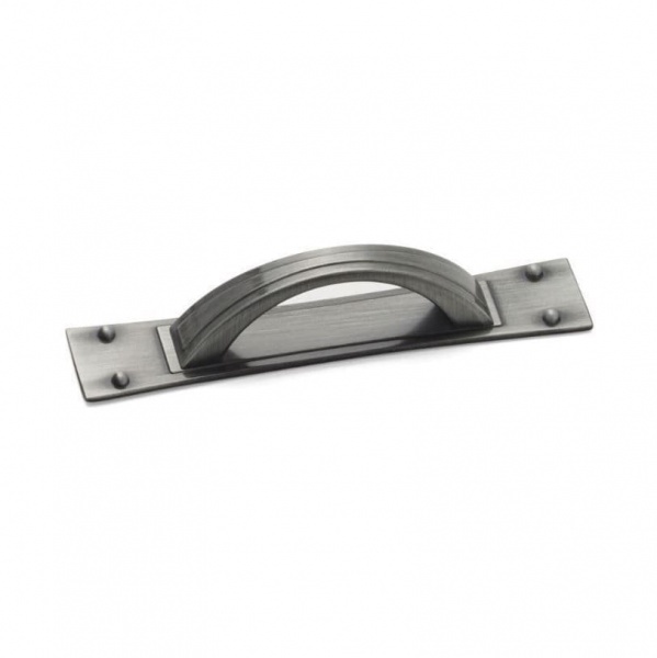 TITAN D & Backplate Cupboard Handle - 2 sizes - 3 finishes (ECF FF72264/FF72296)