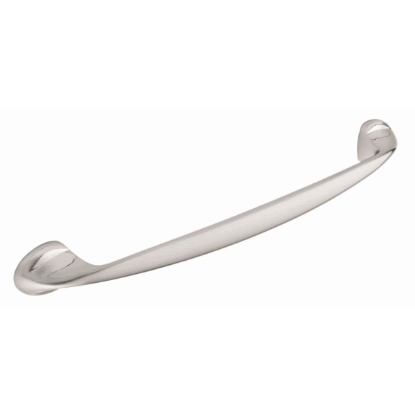 WINTON D Cupboard Handle - 160mm h/c size - BRUSHED STAINLESS STEEL EFFECT finish (PWS 8/963.A.SS)