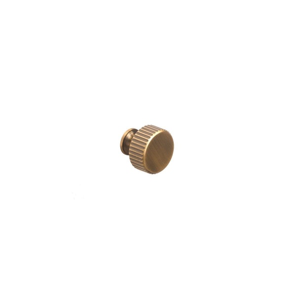 HENLEY FLUTED ROUND KNOB Cupboard Handle - 30mm diameter - 4 finishes (PWS K1137.30)